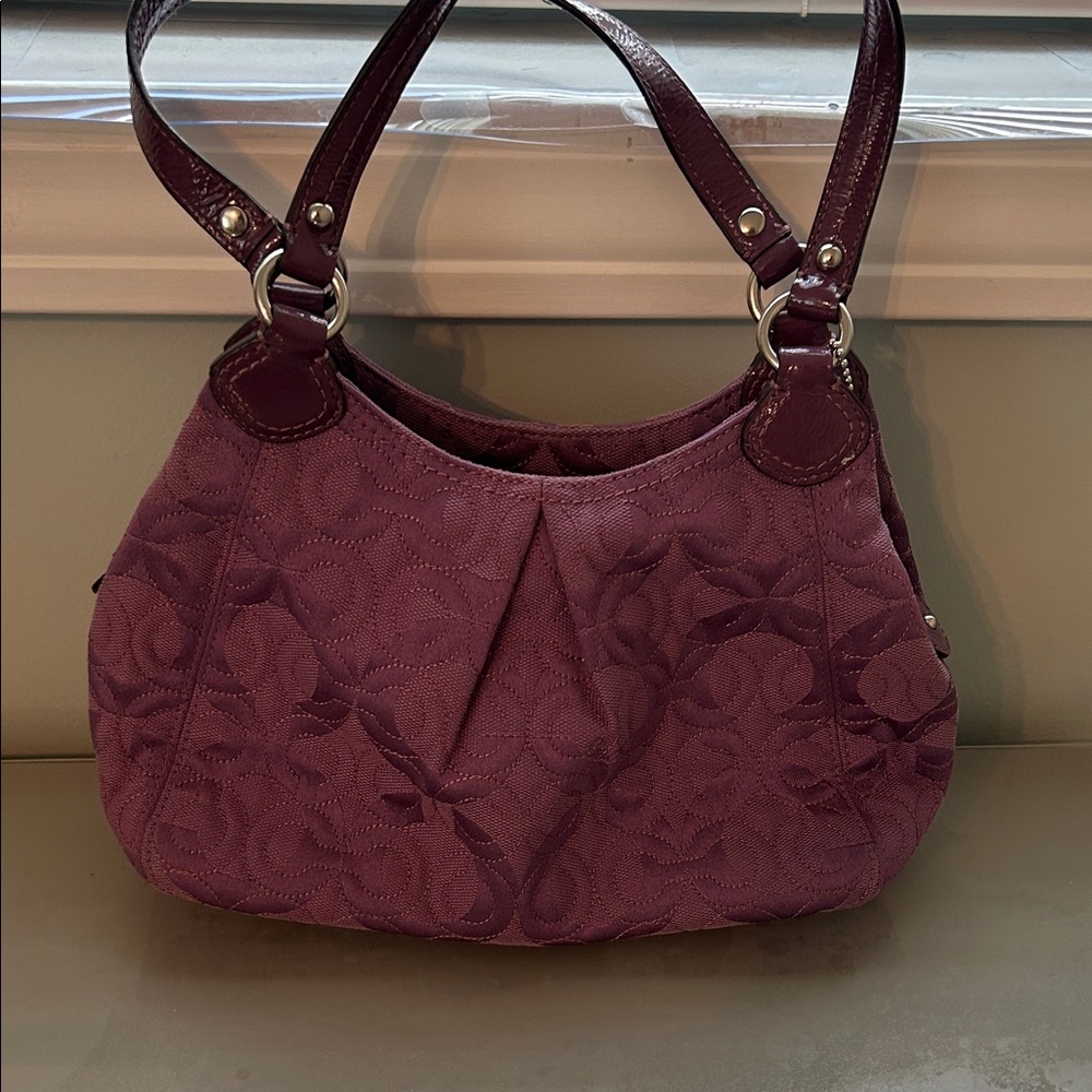Coach Purple Quilted Women's Bag